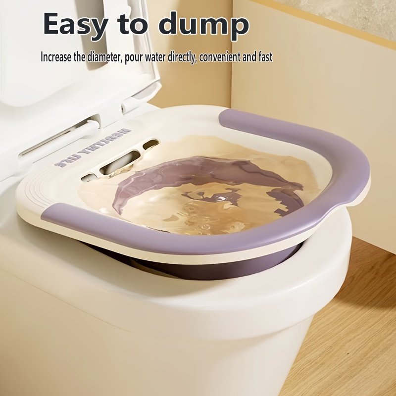 2pcs set of sitting bathtubs, butt washing artifact, free squatting basin for Women's private care, toilet basin, elderly care basin