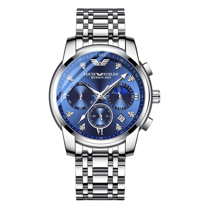 Image of Simple Automatic Mechanical Watch Casual Fashion Men's Watch With Calendar, Suitable For Holiday Gifts.