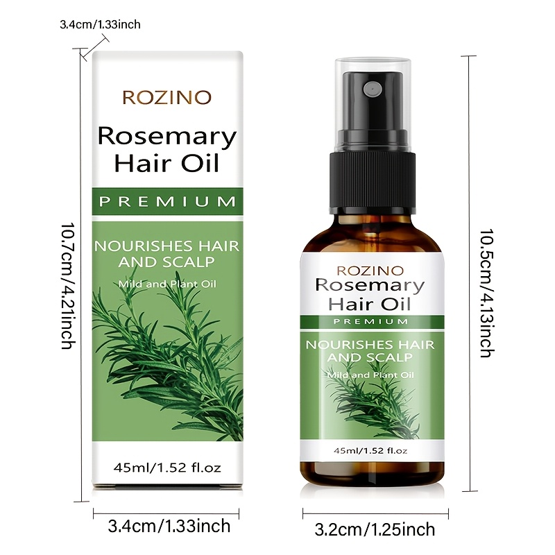 Image of Instant Smoothness 45ml Multi-effect Rosemary Hair , Revitalizes , & Breakage, Strengthens Hair, Revitalizes Hair/hair', Makes Thin Thicker, Volumizing To To Fine