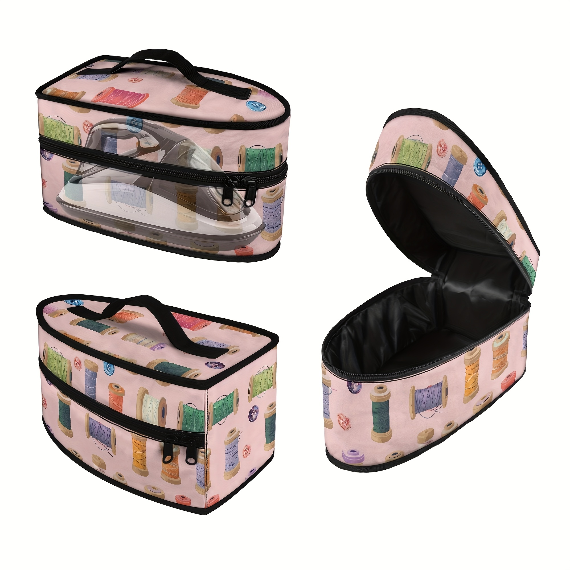 

Portable With A , Featuring A Top Handle And Double Zippers - Dustproof, Ideal For Travel Or Storage.