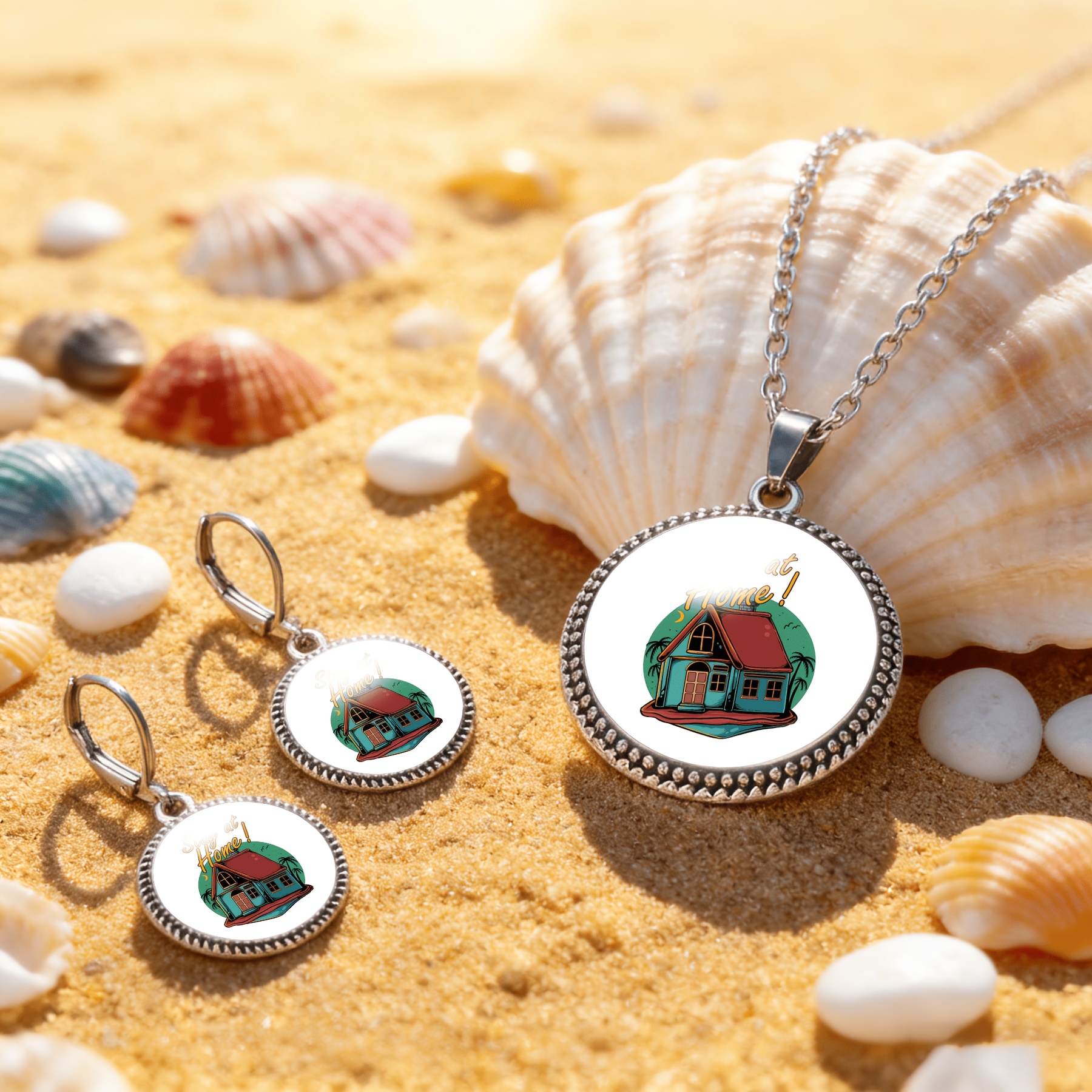 3pcs Women's Classic Jewelry Set with Cottage Design