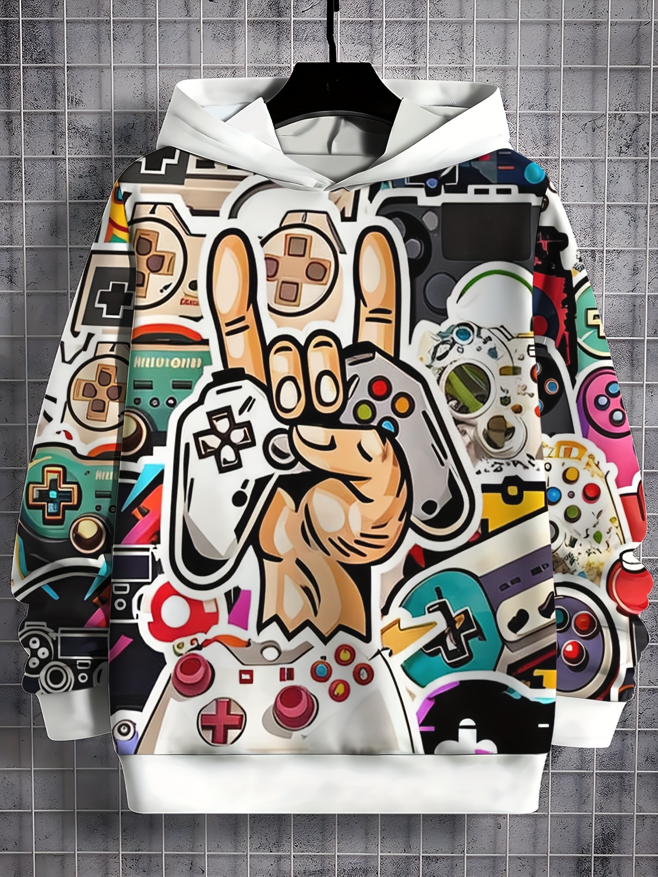 graphic 3d print hoodie casual Temu