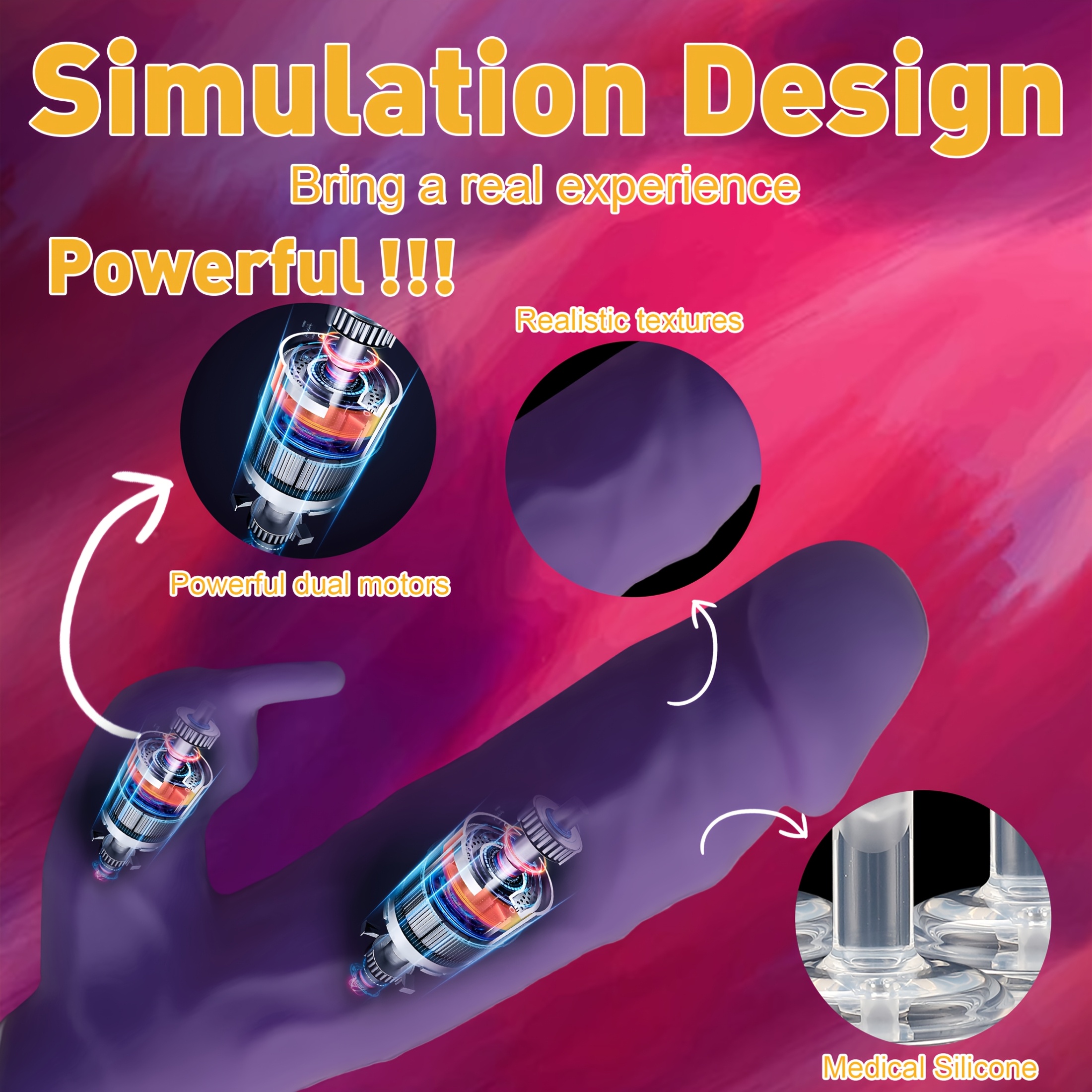 New Female Rabbit Shaped Vibrator, Silent Rechargeable Adult Couple Sex Toy, 10 Vibration Modes, G Spot Clitoral Dual Massage Companion Type Female Product