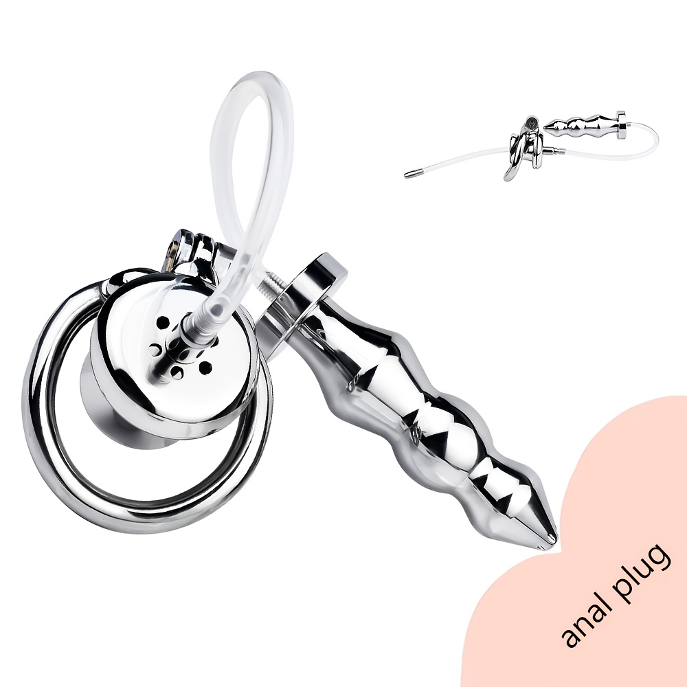 chastity cage anal plug Mancage 11 Chastity Device with Butt Plug main image 1