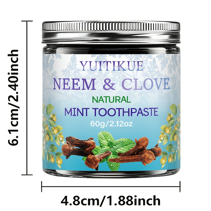 Neem And Clove Tooth Powder, Natural 0% Added Toothpaste