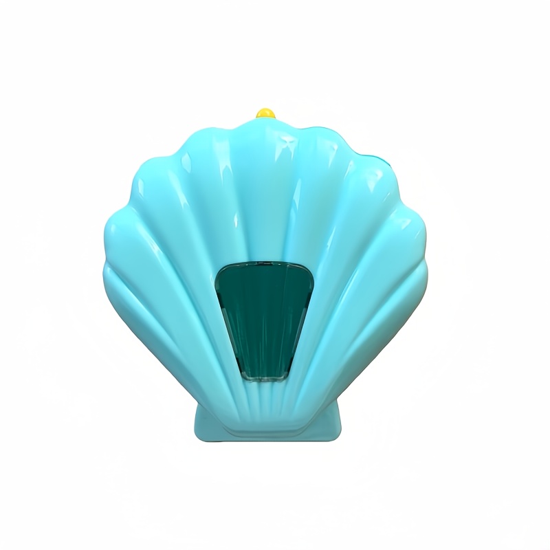 A Shell-shaped Storage Box, A Trash Bag Separator, In , For , Designed As A Wall-mounted Kitchen Storage Container With A Lid And Pull-out Mechanism, Ideal For Kitchen Organization And Accessories.