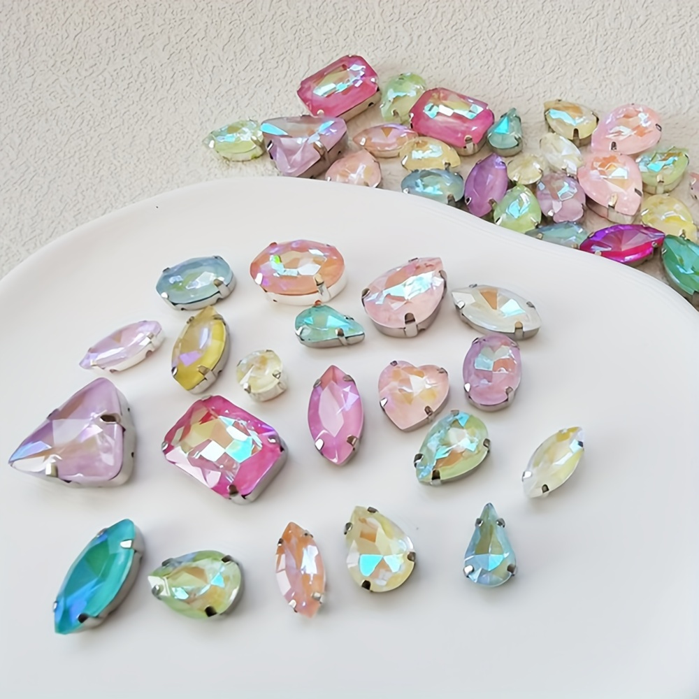 TEMU 40pcs Colorful Candy Color Hand Sewn , Shoes, Hats, Bags Decoration Accessories