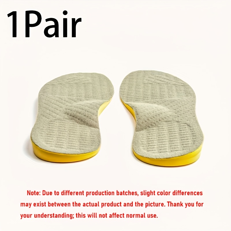 Image of 1 Pair New O-shaped Support Insoles - Comfortable, Breathable & Shock Absorbing For High Heels, Flats, And Boots