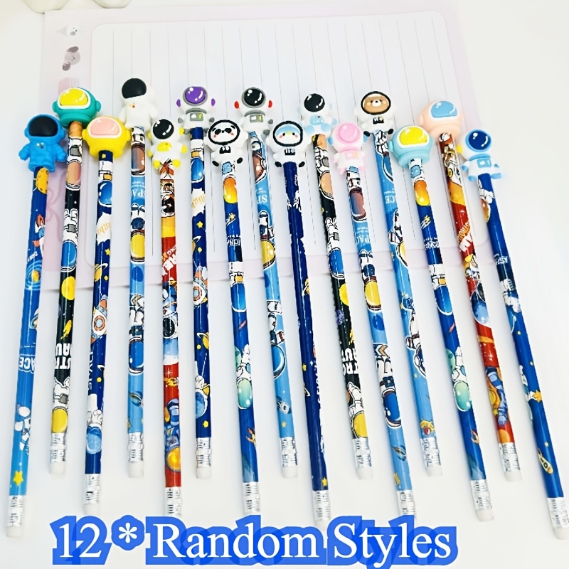 Image of 6/12/25 Astronaut Pencil Hb, Professional Artistic Pencil, Office Writing Universal Pencil, Suitable For Office Supplies, Professional Artistic Use - Random Style