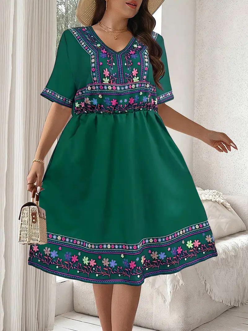 elegant mexican dresses San Antonino Dress Embroidery Dresses- S-Xl Artesanias Camila floral embroidery Mexican Embroidered Artisan Clothing