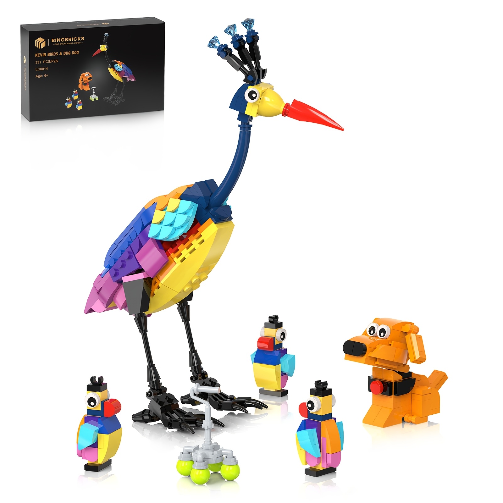 building blocks bird sold on Temu United States