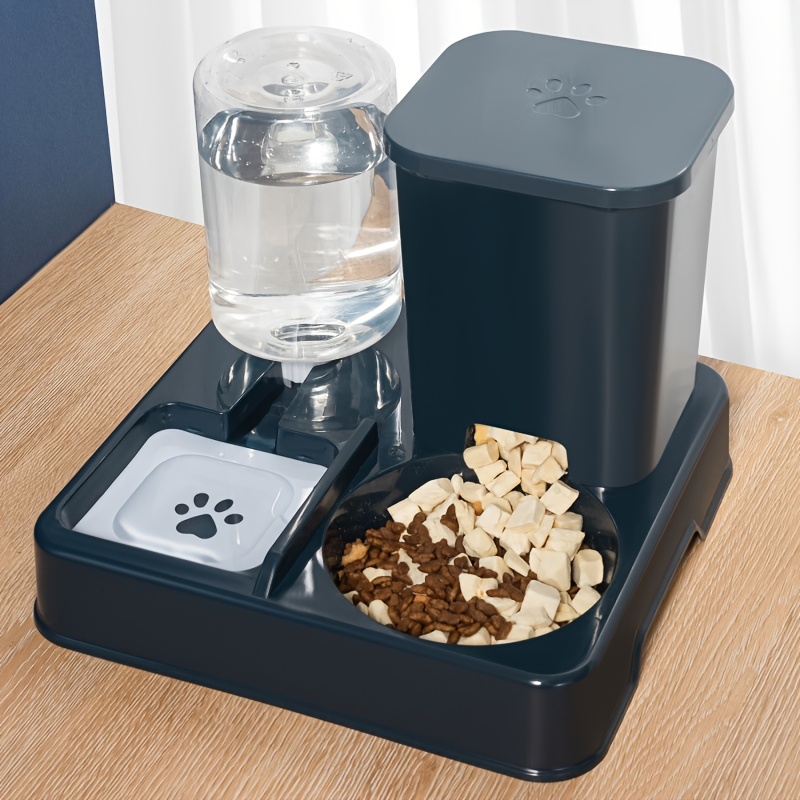 

Automatic 2-in-1 Pet Feeder And Water , Non-electric Plastic Cat And Dog Food And , Ideal For Cats, Dogs, And Rabbits, Without Battery