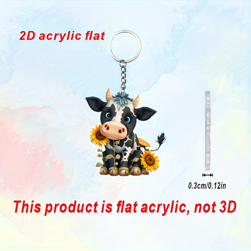 Cow Keychain - Temu Canada