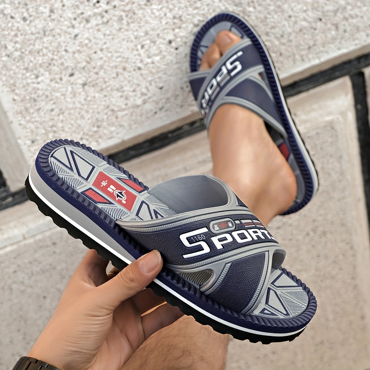 Spring Summer Autumn Men's Indoor Home Bedroom Floor Slippers