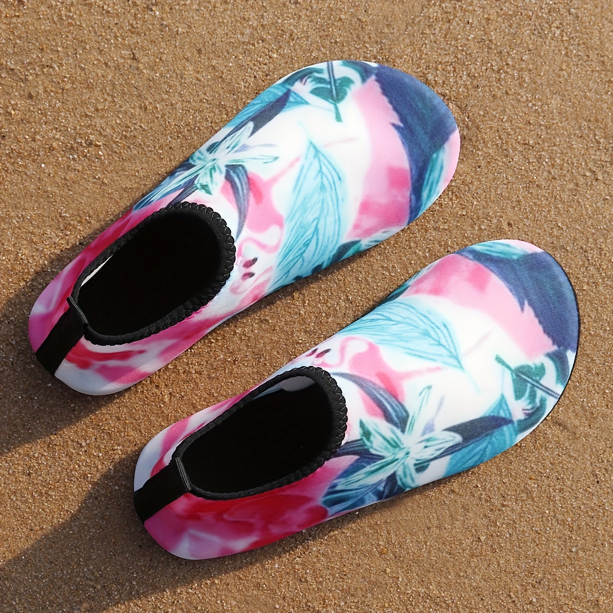 

Women's Beach Casual Shoes, Lightweight Breathable Water Shoes, Printed Pattern Aqua Shoes