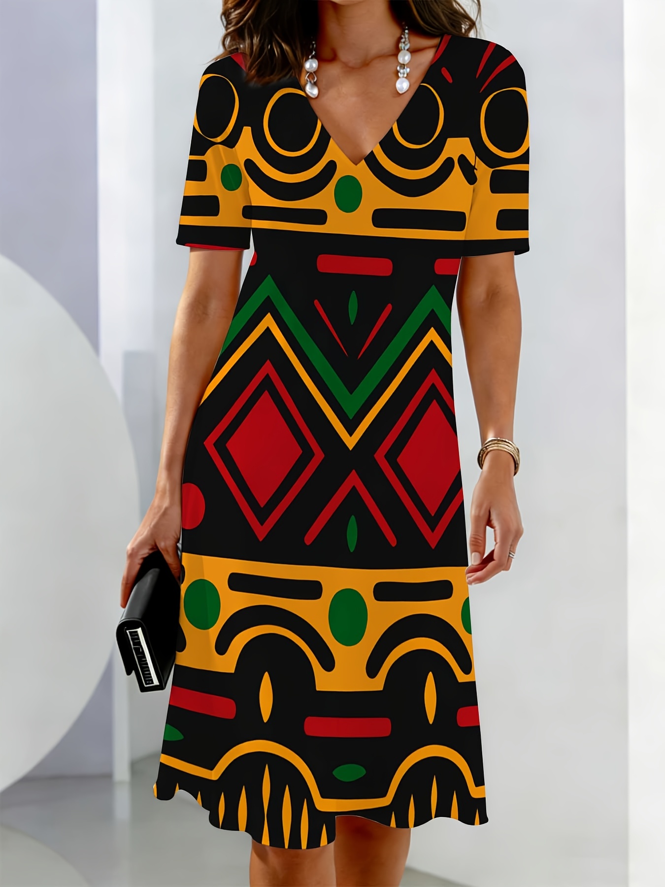 woman african dress sold on Temu United States