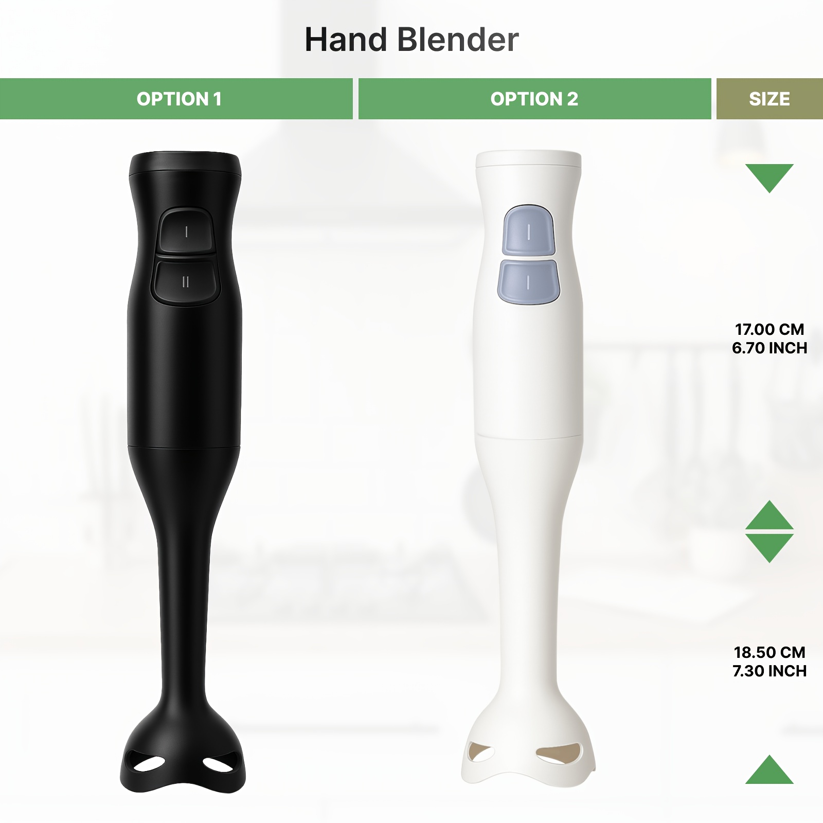 WANVOAPLS Electric Immersion Hand Blender, Food Grade, 2- Speed... product image 4