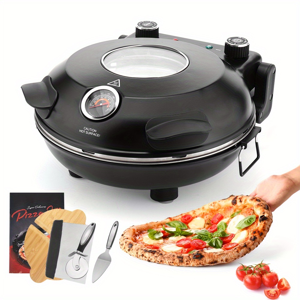 TEMU Portable Indoor Pizza Oven & Grill - 12-inch Pizza Maker Machine With F , Compact Countertop Pizza Oven Suitable For Home, With Plug (120v)