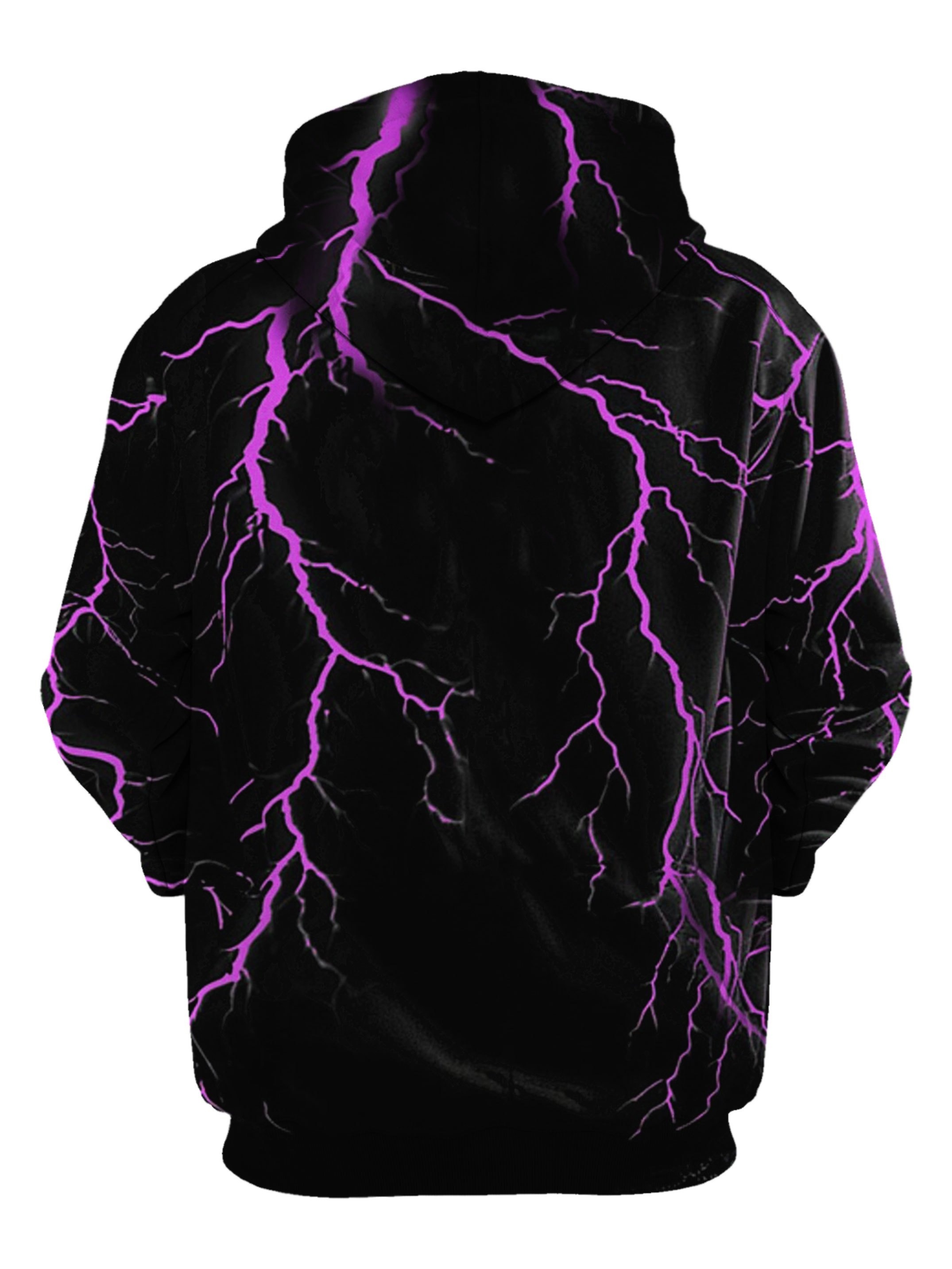 men's purple hoodie electric lightning design casual - Temu