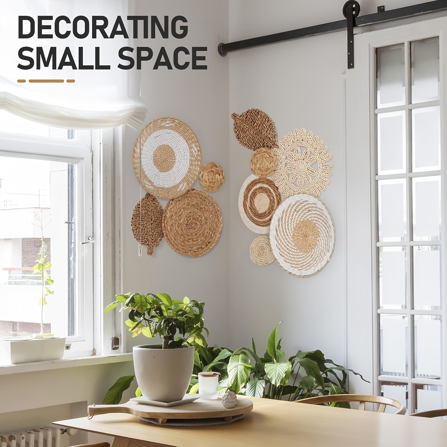 10pcs Bohemian Wall Basket Decorations Set
