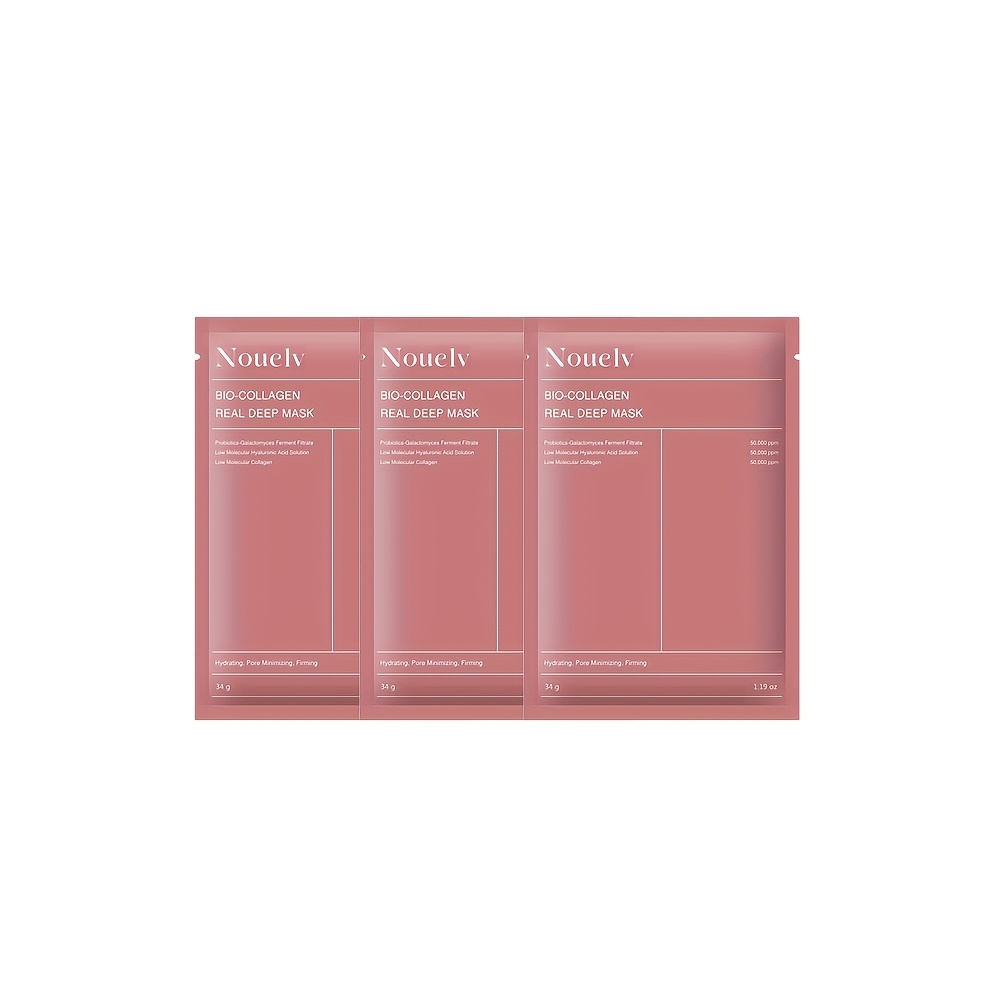 3-sheet Combination Absorbent Collagen Mask Moisturizing Skincare White Translucent Full Face Split Soluble Mask Sleeping Mask Lightweight Sheet Pack Combination