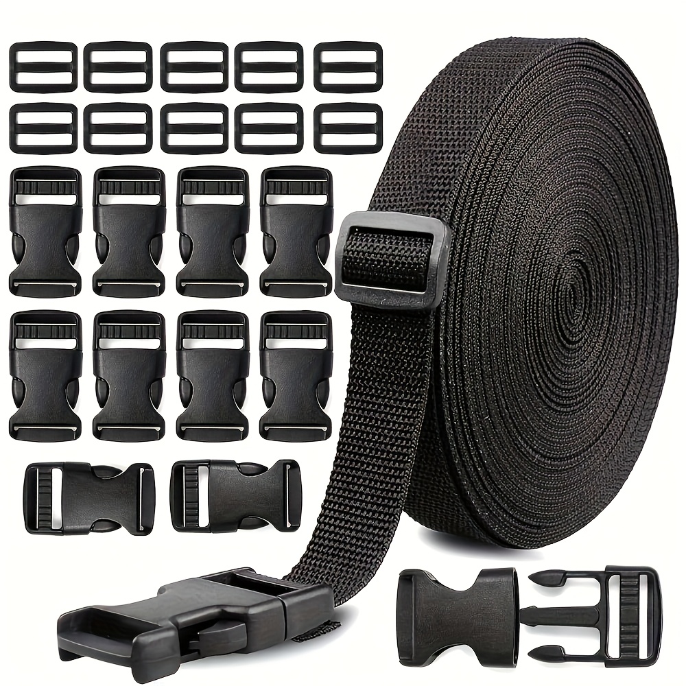 TEMU 393.7inch Oxford Nylon Rope With 10 Durable Buckles - Adjustable Shoulder Strap For Sports And Outdoor Activities, Hand Washable, Sports