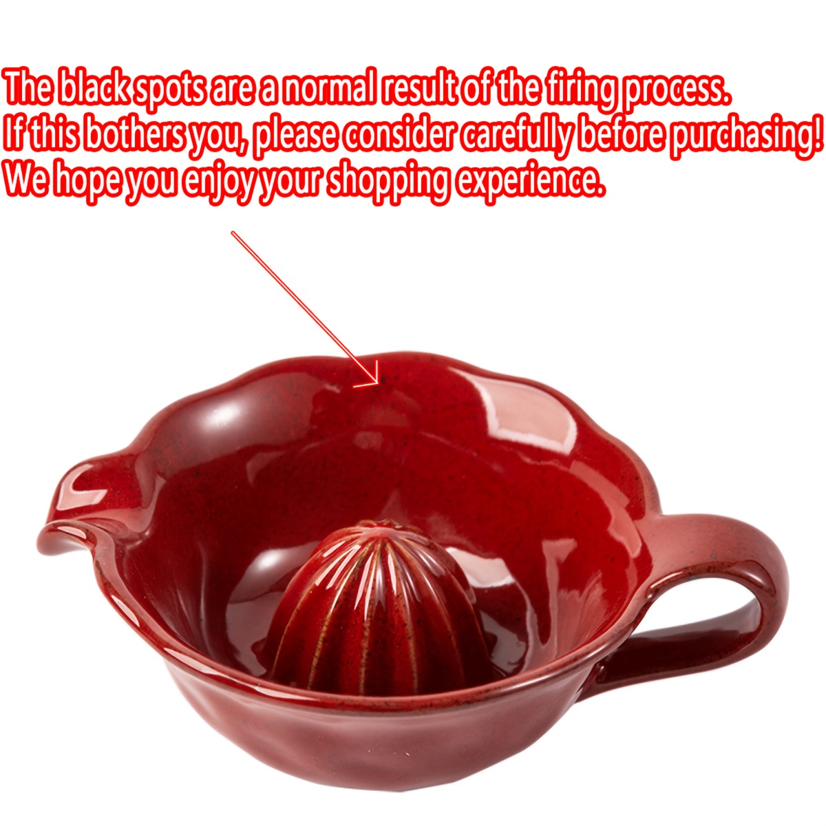1pc ceramic lemon juicer retro japanese kiln glazed ceramic - Temu