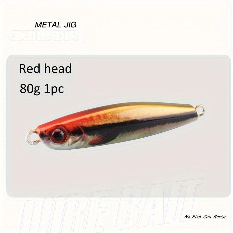 1pc 200g Lead Alloy Strip Fast Sinking Iron Plate Fishing Lure Without Hook  For Sea, Lake Fishing