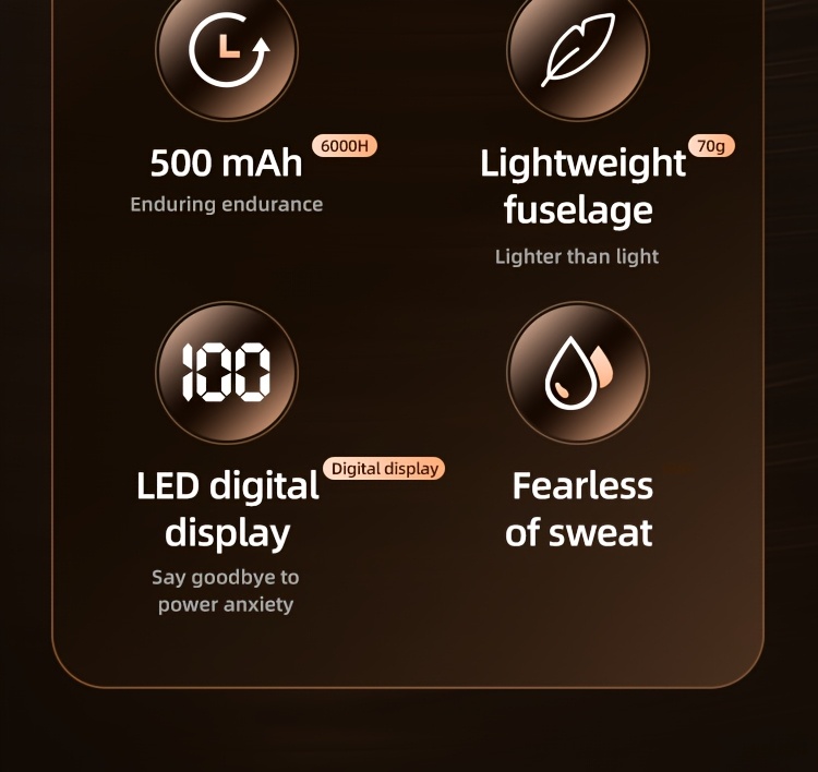 bt 8 wireless earphones sports headphones card insertion   noise cancelling headset hifi music earbuds details 2