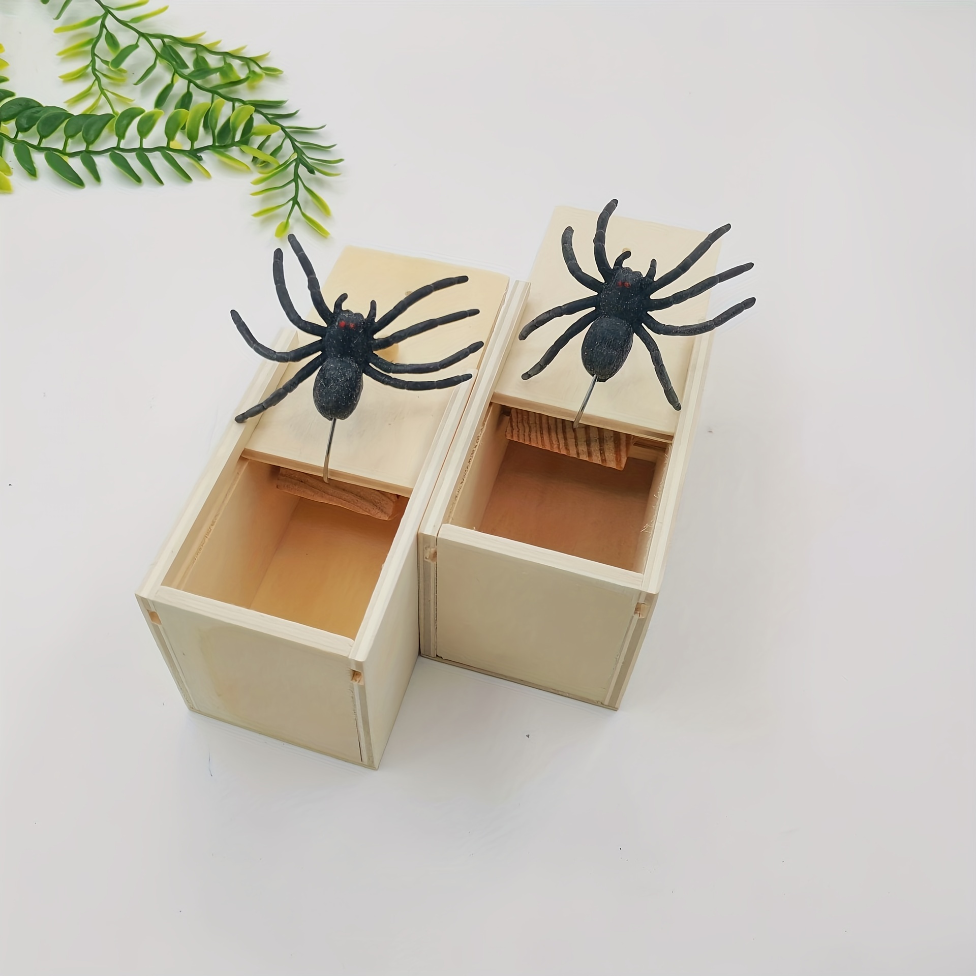 halloween prank toy jumping wood box   prank   jumping toy details 1