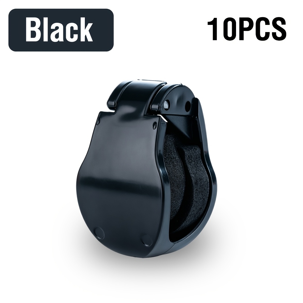 TEMU 10pcs Fishing Rod Clips Tie Fasteners 3-in-1 Pole Holder Hook Keeper With Elastic Sponge Anti-scratch Tackle Organizer Additions
