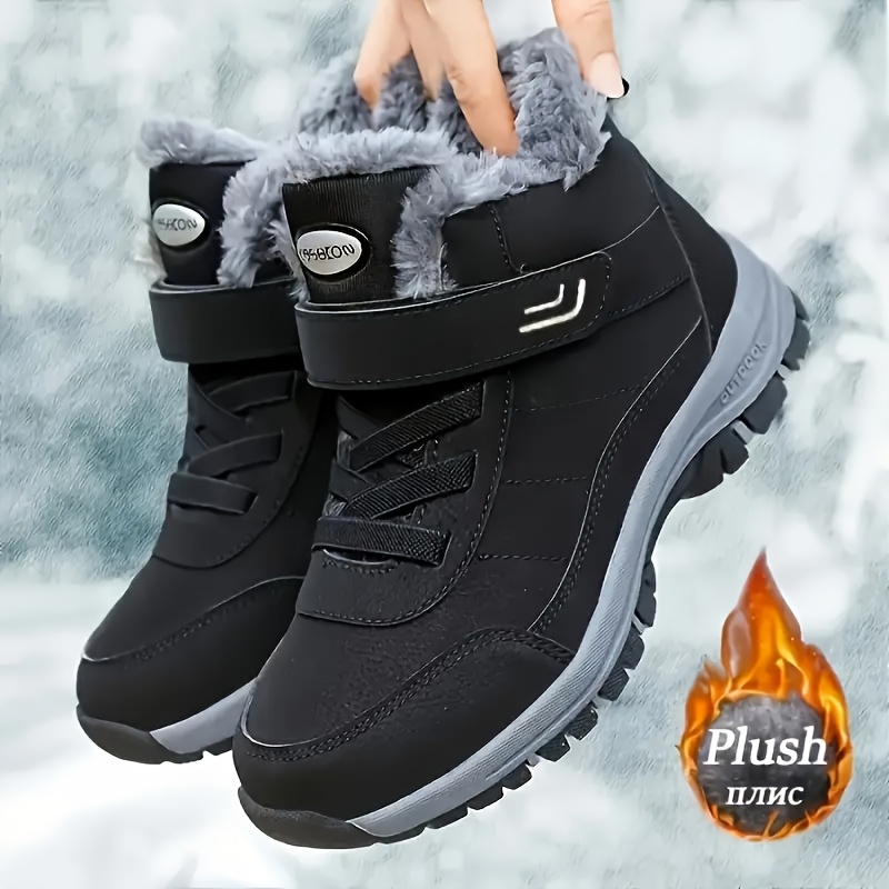 TEMU Women's Snow Boots Warm Ankle Boots Anti-slip Winter Outdoor Sports Shoes Snow Winter Boots Lightweight Outdoor Anti-slip