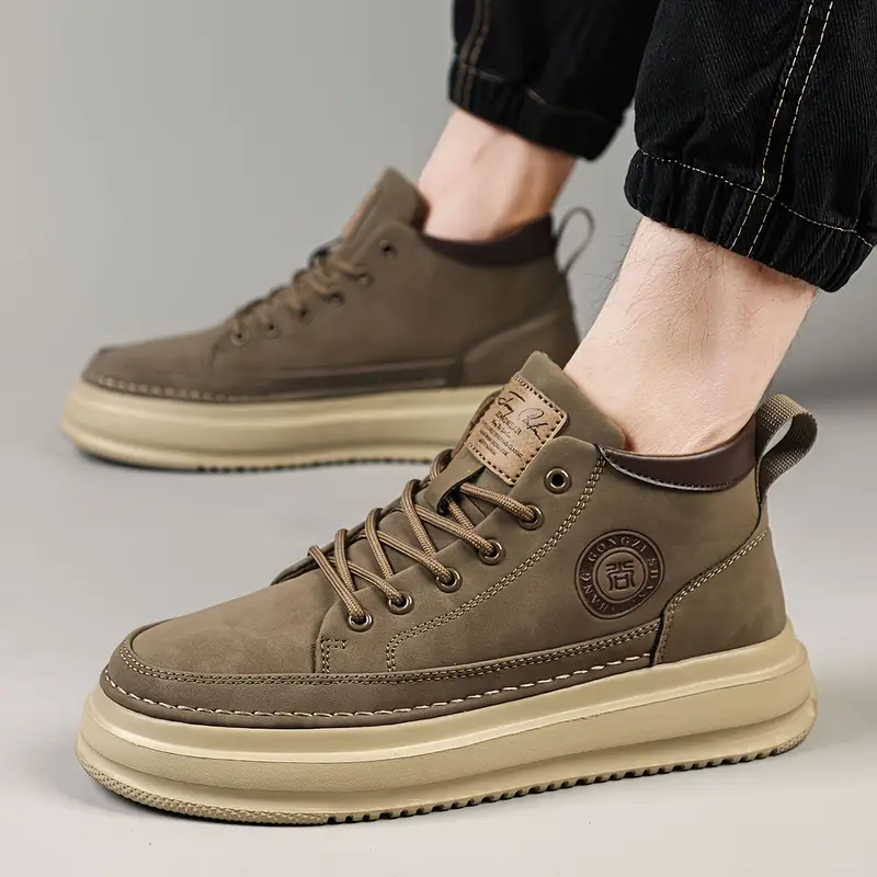 mens top casual sneakers stylish versatile sneakers with lace up closure for outdoor activities sneakers modern casual sneakers synthetic sneakers Product details 0