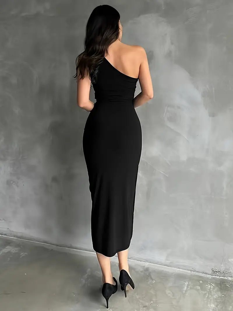 womens elegant shoulder bodycon dress sleeveless black party - Temu Pakistan womens elegant shoulder bodycon dress sleeveless black party - Temu Pakistan