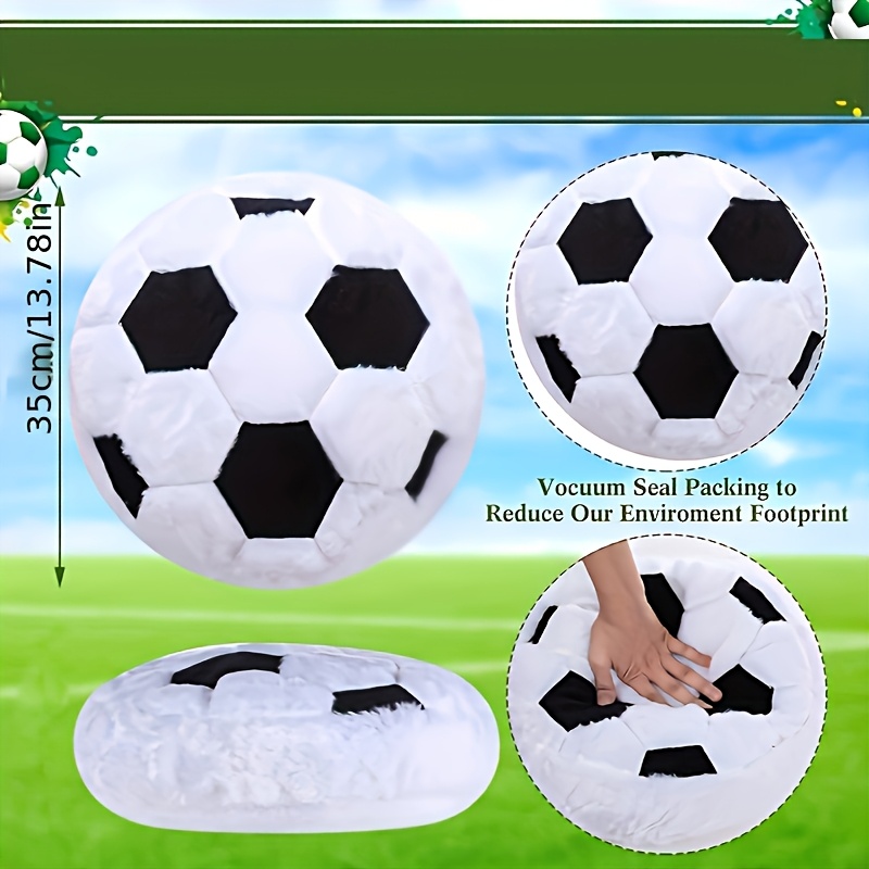 Almohada De Peluche Con Forma De Balón De Fútbol, Suave Y Decorativa, Ideal Para Regalar A Fans