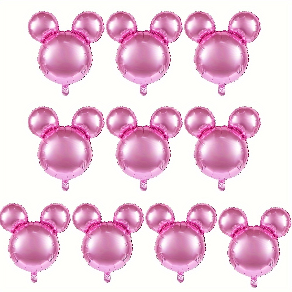 

10pcs, Ballons Tête de Souris, Ballons Géants en Aluminium Tête de Souris, Parfaits pour les Fêtes d'Anniversaire et les Décorations de Fêtes