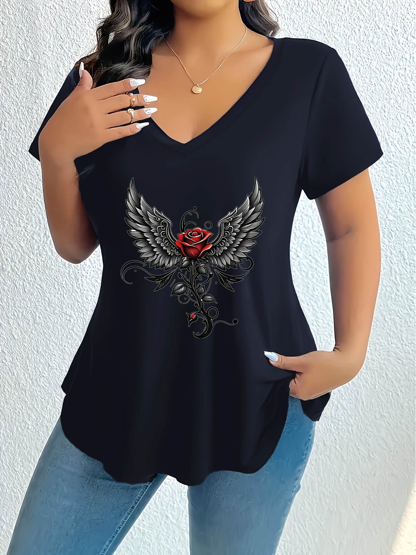 Tシャツ・カットソー Obsidian White Angel Oversized Boxy Long Sleeve T Shirt Obsidian White Angel Oversized Boxy Long Sleeve T Shirt