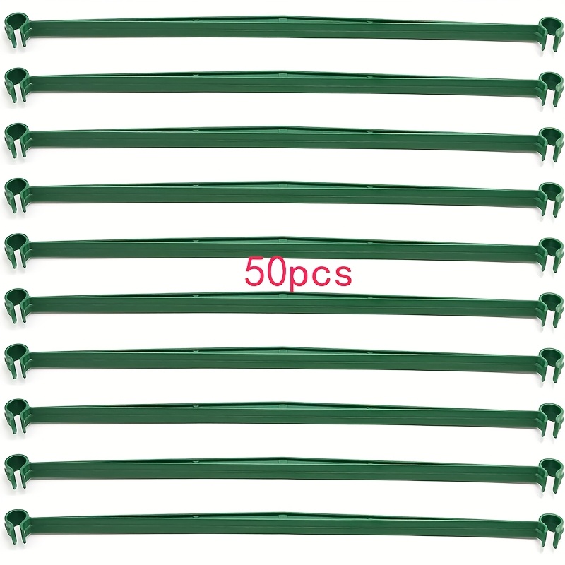 50 Expandable 12-inch Tomato Cage Support - Durable Plastic Trellis Connectors For Climbing Plants And Vegetables, , No Tools Required, With 11mm Connections, Secure Grape Support, Garden Support