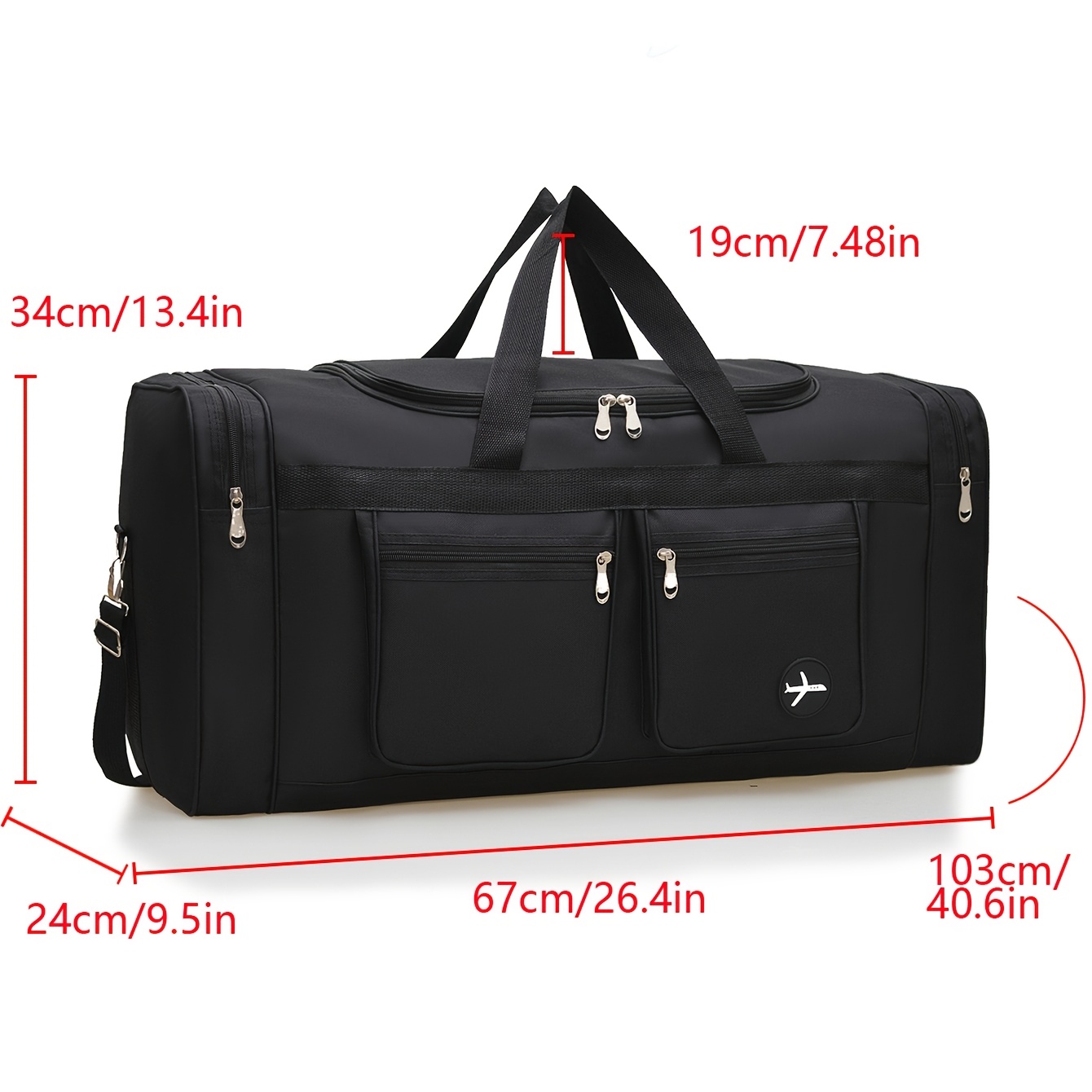 foldable travel bag extra large storage capacity luggage - Temu Oman