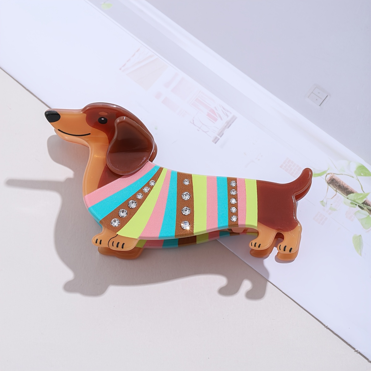 E-shop Niedliche bunte Hundehaarspangen für Frauen – Rutschfeste Haarklammern für dickes dünnes Haar – Set