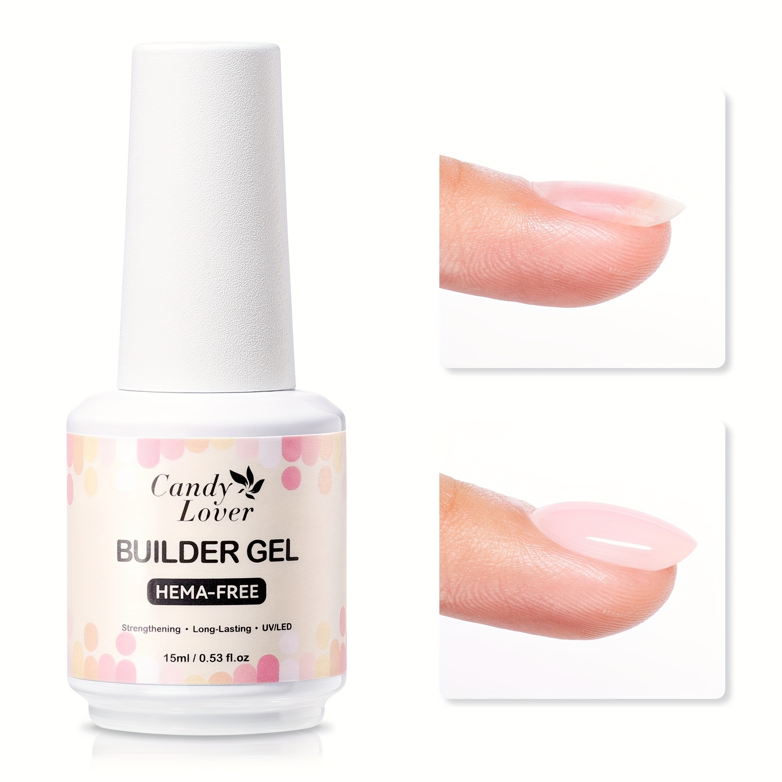 Builder Gel For Nails, --in-1 Extension Gel Strengthener Gel For Nail Gel , Builder For Nail Glue Gel In A Bottle For Nails 15ml