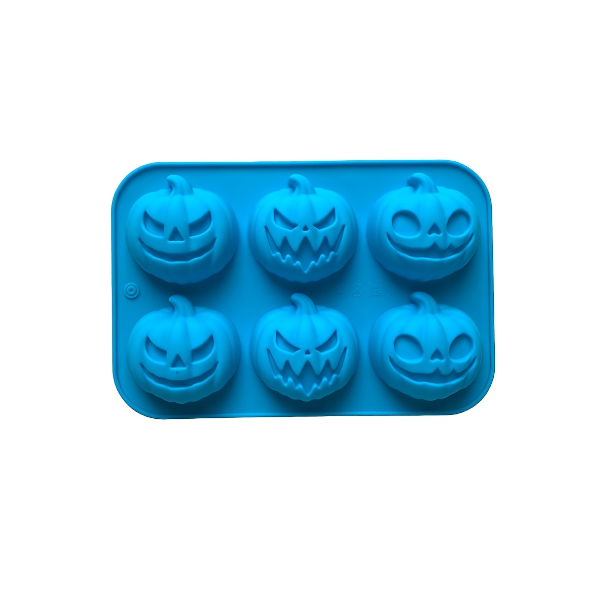 TEMU 1pc 6-cavity 3 Different Pumpkin Shape Silicone Mold For Halloween Cake, , Chocolate, And Baking