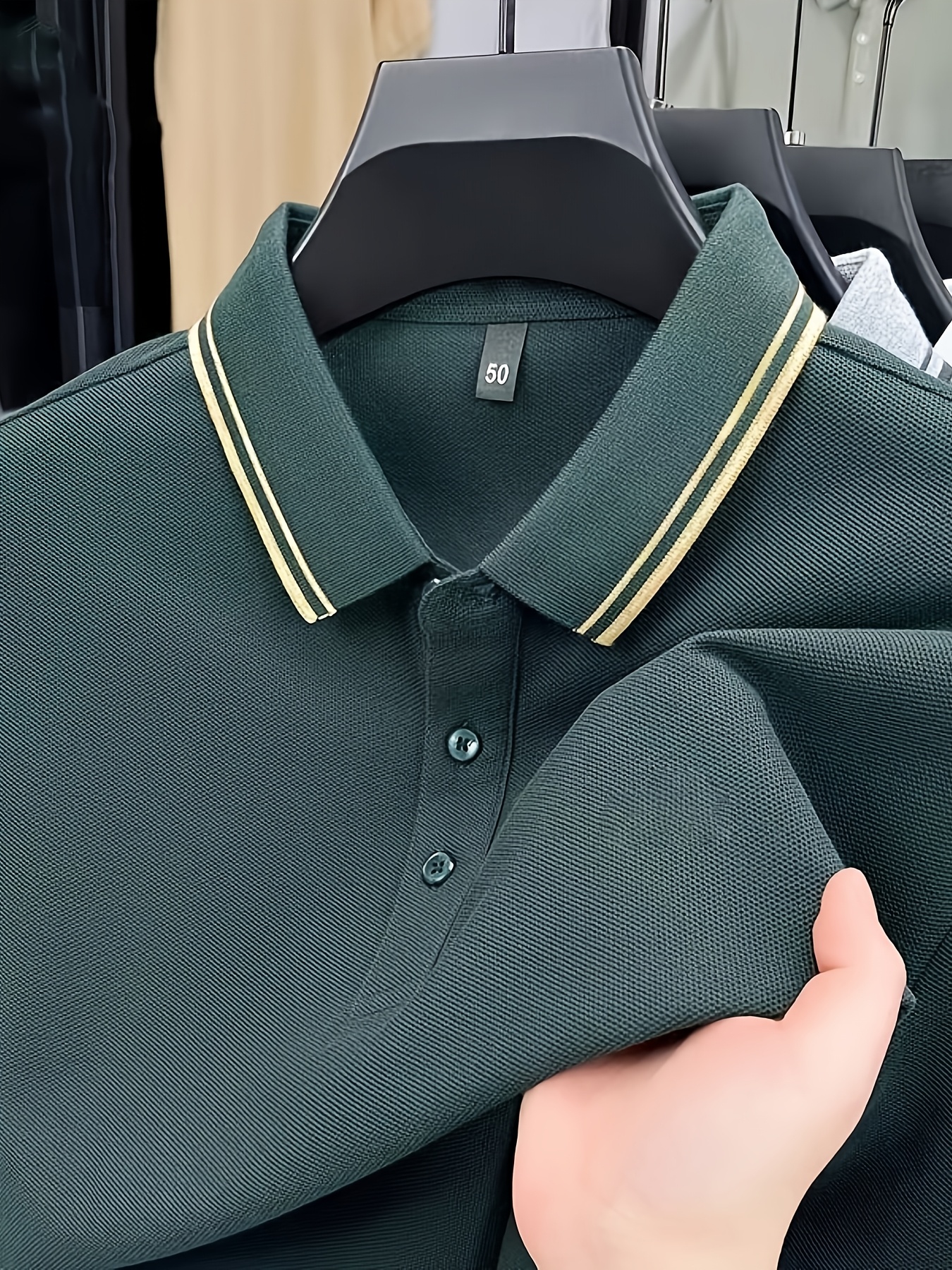 Men's Shirt Short Sleeve 2026 New Summer Lightweight Business T-Shirt Casual Collared Half-Sleeve