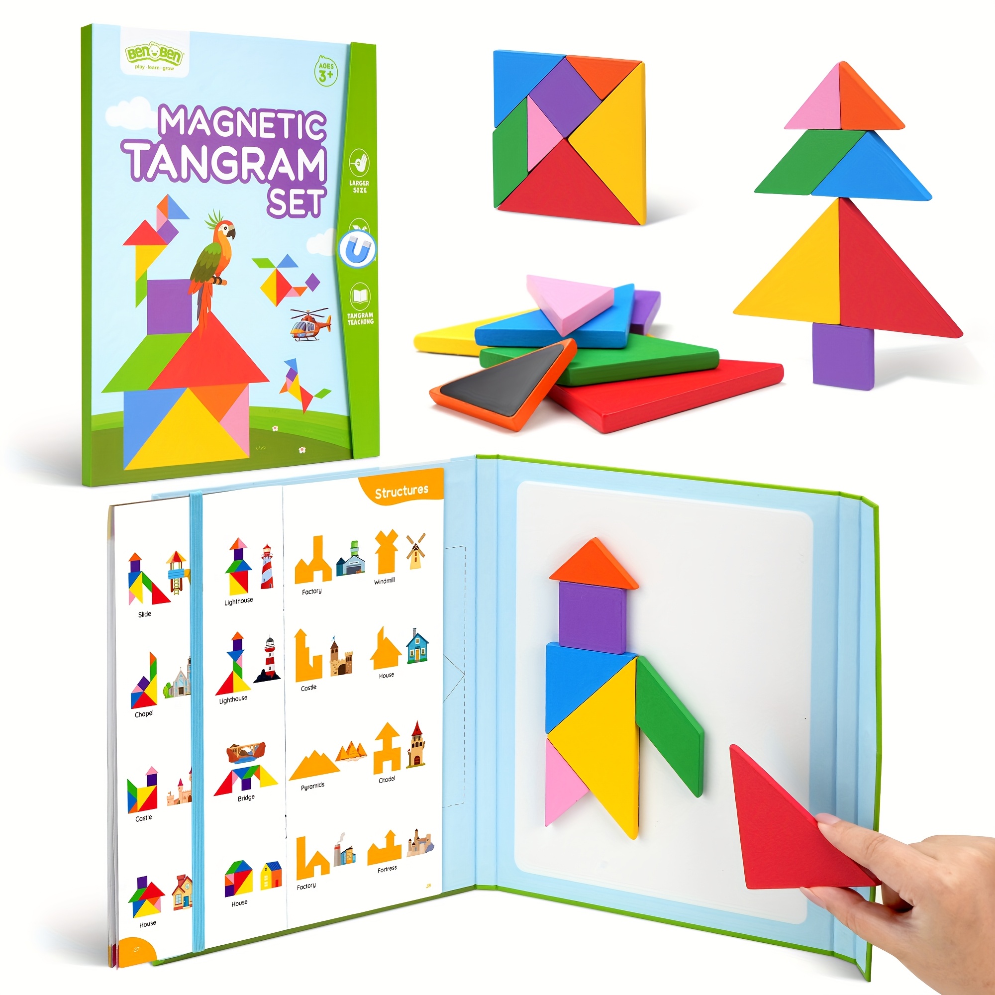 tangram puzzle sold on Temu United States