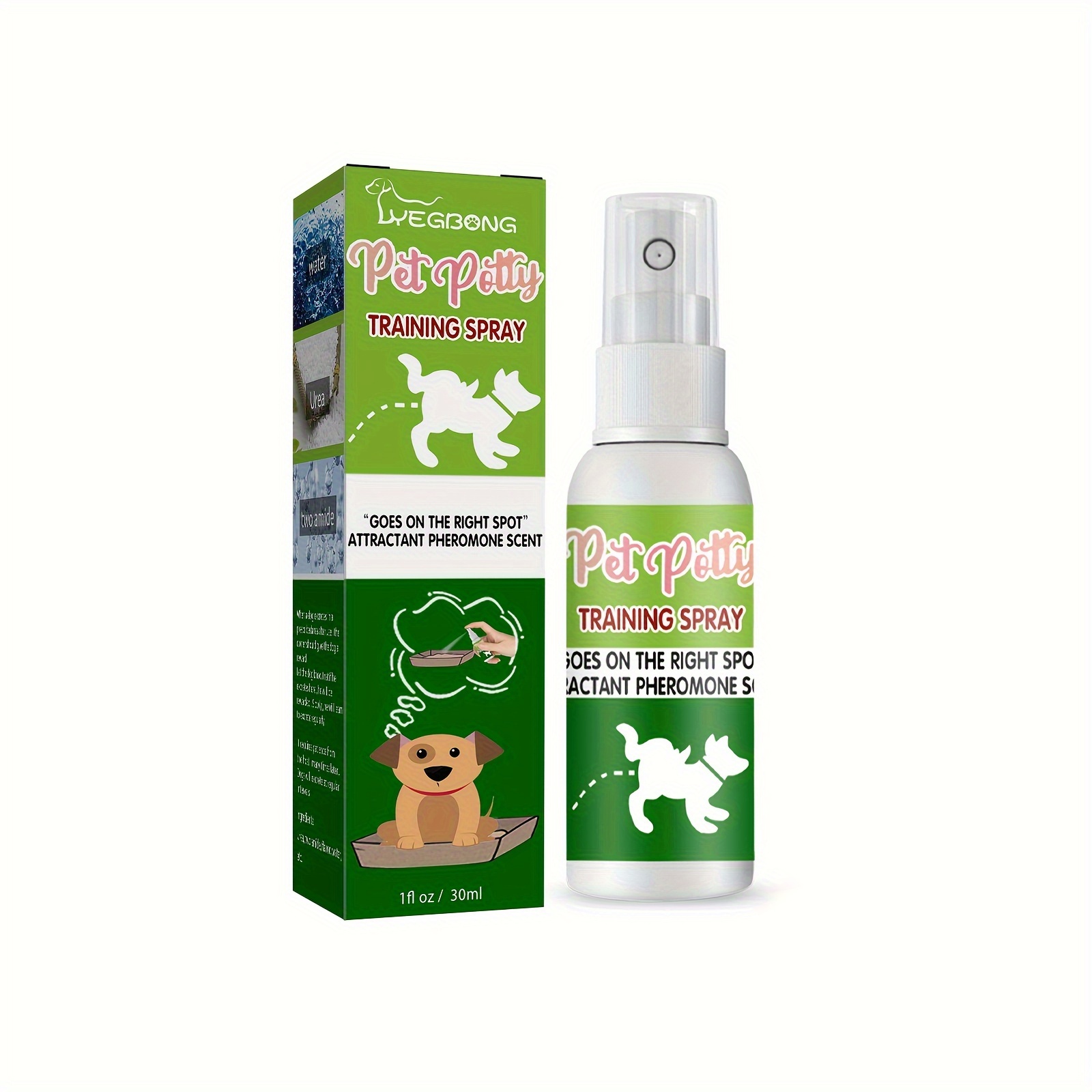 TEMU Pet Positioning Defecation Auxiliary Training Pet Urine Positioning Pet Spray