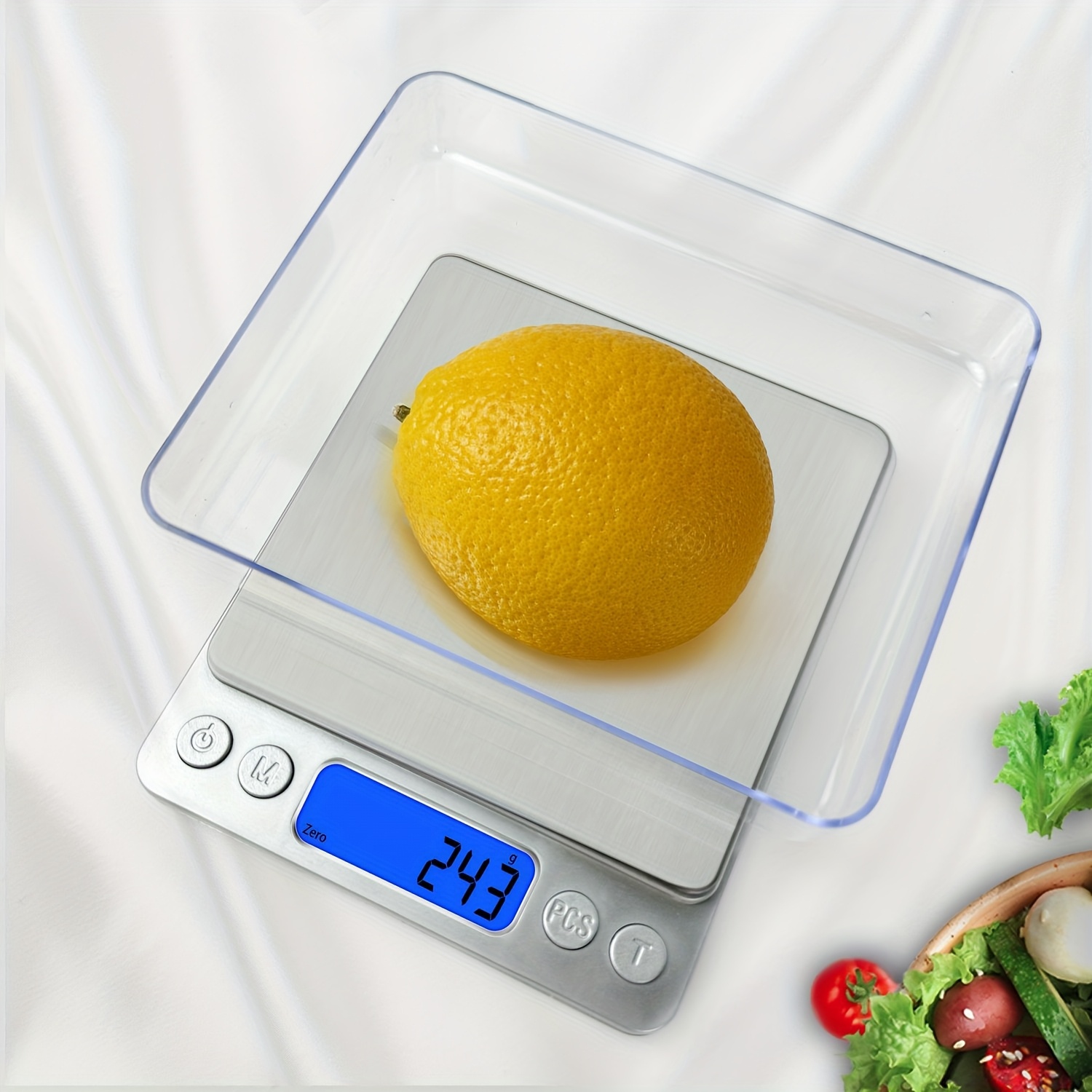 

1pc 3kg Rv Travel Scale - High-precision 0.1 , For Tools, Jewelry Weighing, Food Diet Postal Balance Measuring, Lcd Electronic Display For Weight Measurement (batteries Not Included)