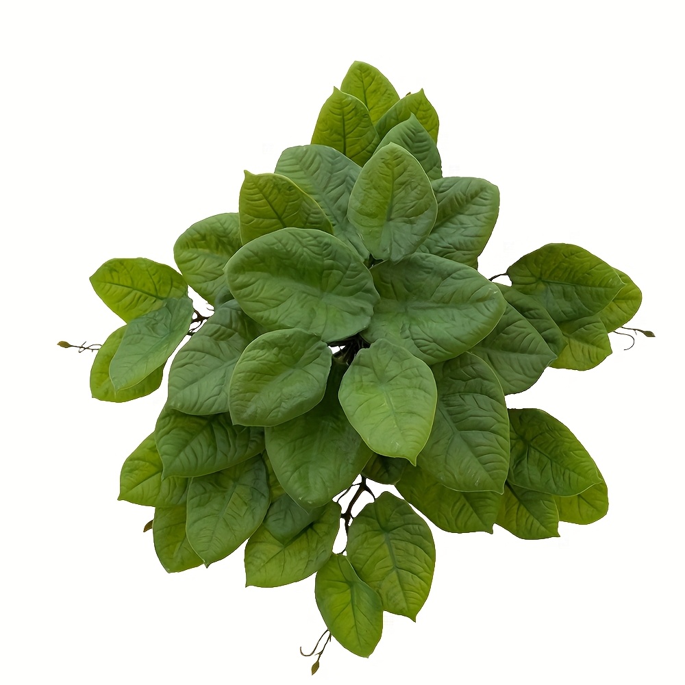 Image of 1 Bundle Large Artificial Plants With 42 Leaves - Vibrant Greenery For Wedding, Home, Office, And Patio Decor - Indoor/outdoor Use - Wall, Room, Or Shelf Decoration, Artificial Plants For Decoration
