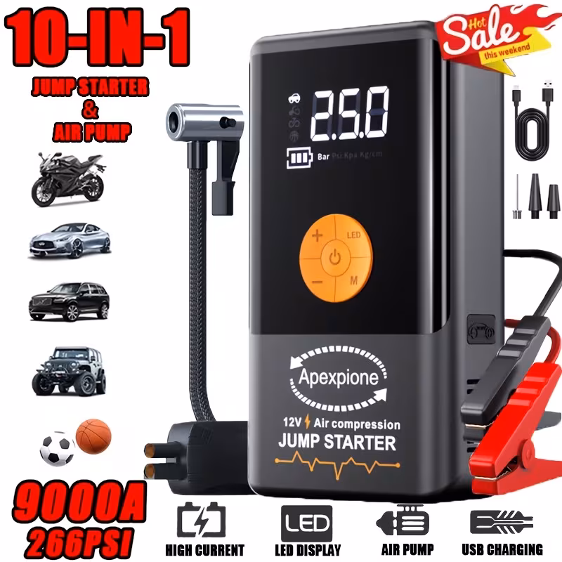 Emergency Start Power with Air Pump