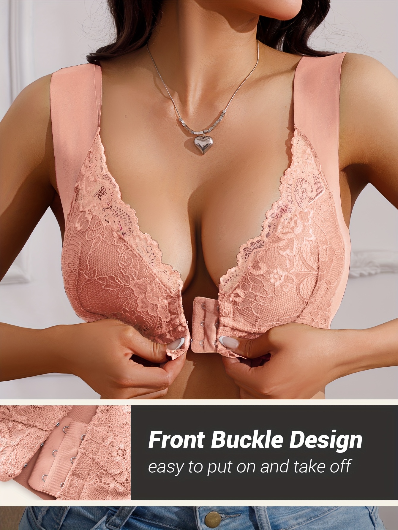 Sexy damesbeha met kanten voorkant