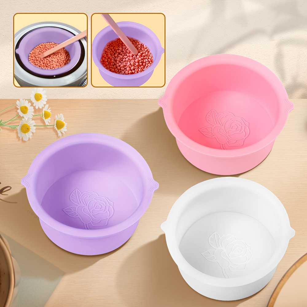 

1pc Wax Warmer Replacement Wax Bowl, Easy To Clean Silicone Wax Warmer Bowl, Silicone Wax Pot Melting Wax Bowl Silicone Bowl